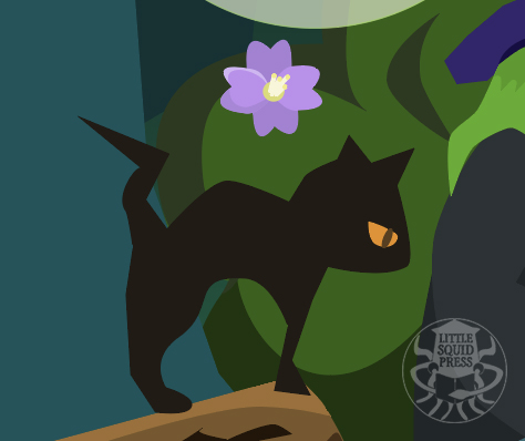 Brewing Up the Magic for 2026 is a vector design by Lori Ono of Little Squid Press. Image features forest witch and crytpid friends around a cauldron while bubble emerge from the brew and form months of the year.